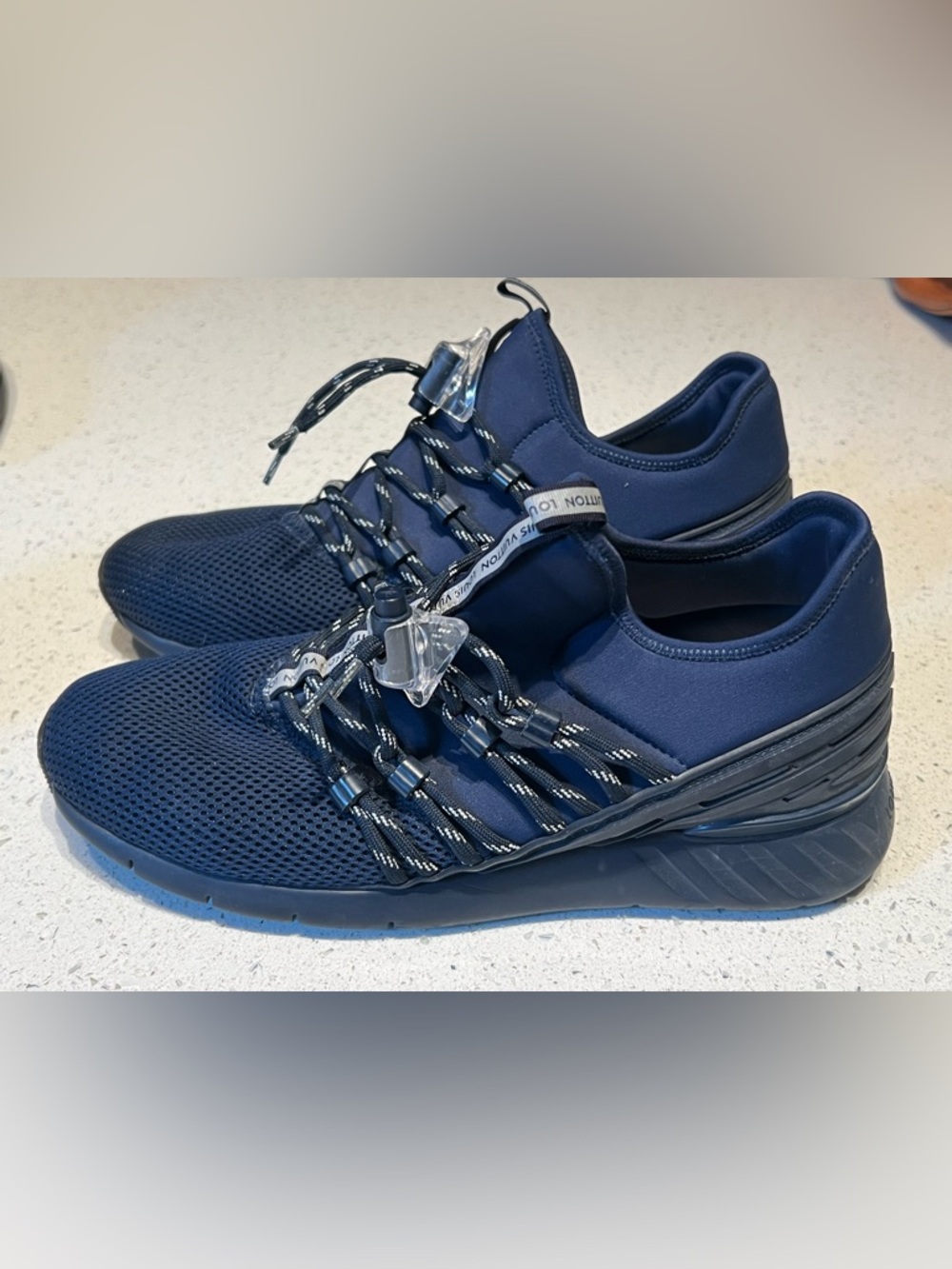 Louis Vuitton fastlane blue mesh sneakers - Picture 3 of 10
